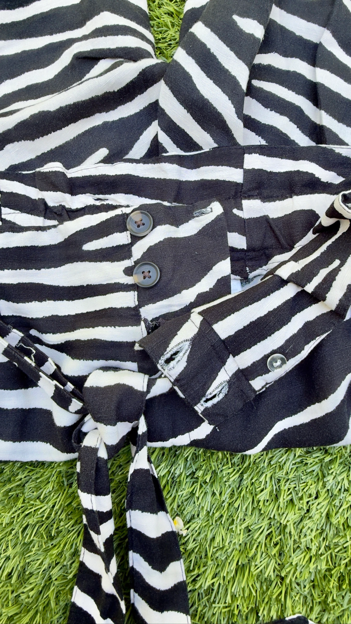 Zwart-witte damesbroek maat 42 van H&M – photo 6